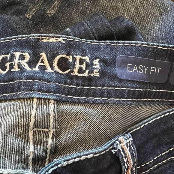 Grace NWT Rhinestone and Bejeweled Embellished Skinny Jeans 27 4 - Picture 1 of 5